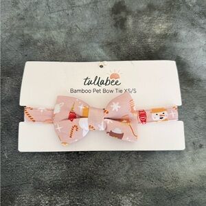 NWT, Tulllabee Bamboo Pet Bow Tie, Christmas Pattern, XS/S, D33
